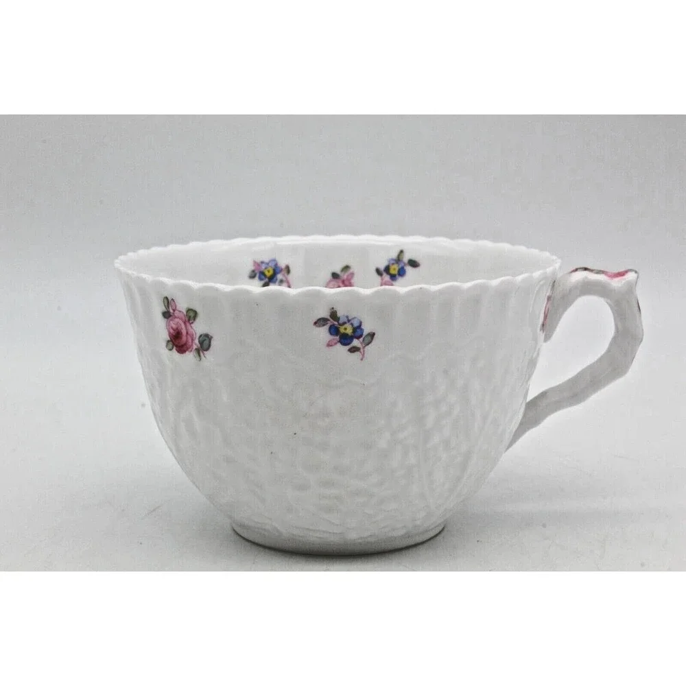 Cup & Saucers Set of 2 Forget Me Not Spode Copeland Bone China England Floral